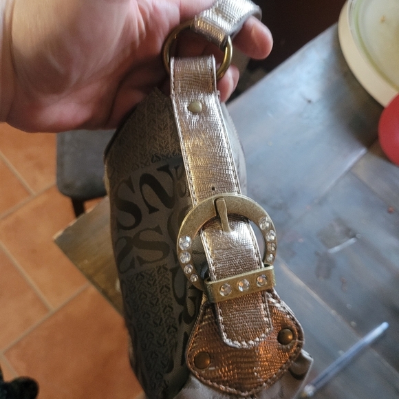 Spring Gold Toned Small Handbag Purse - Picture 2 of 6